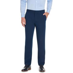 Van Heusen Mens Wrinkle Free Stretch Flat Front Dress Pant(Ice Blue)