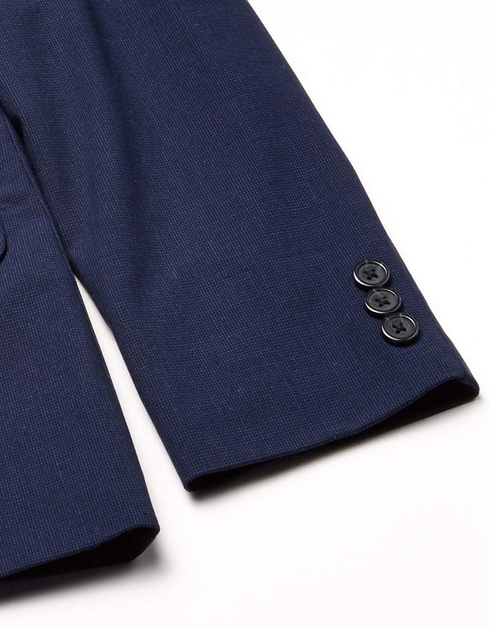 imageVan Heusen Boys Adaptive Flex Stretch Suit Jacket Faux Buttons amp Velcro ClosureBank Blue