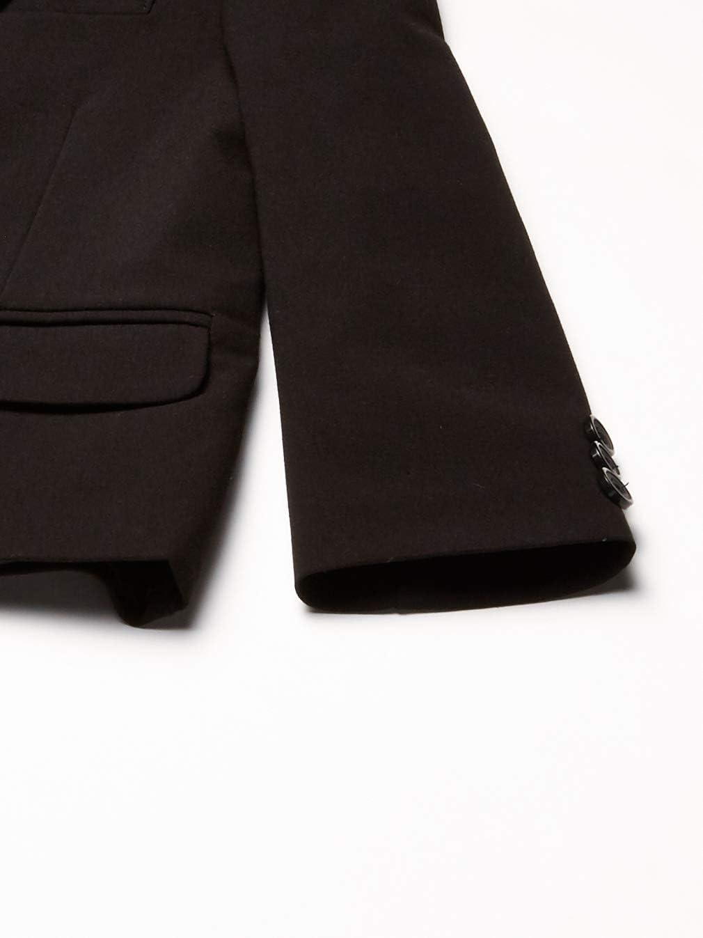 imageVan Heusen Boys Adaptive Flex Stretch Suit Jacket Faux Buttons amp Velcro ClosureBlack