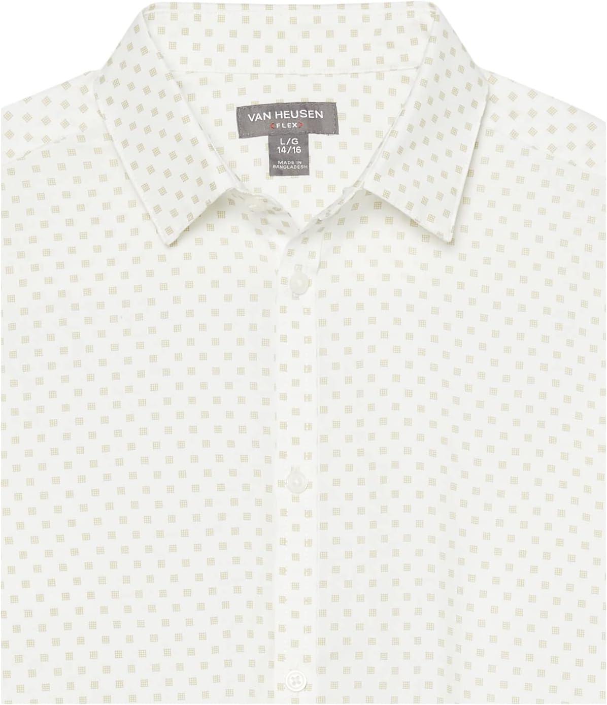 imageVan Heusen Boys Long Sleeve Collared Buttondown Dress Shirt and Tie SetCrockery