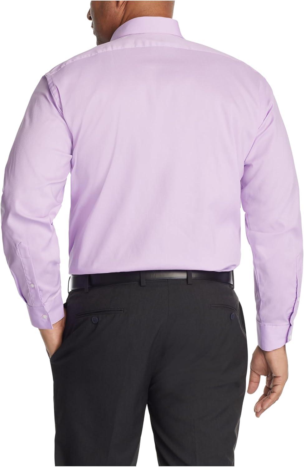 imageVan Heusen Mens BIG FIT Dress Shirt Stain Shield Stretch Big and TallOld Lavender