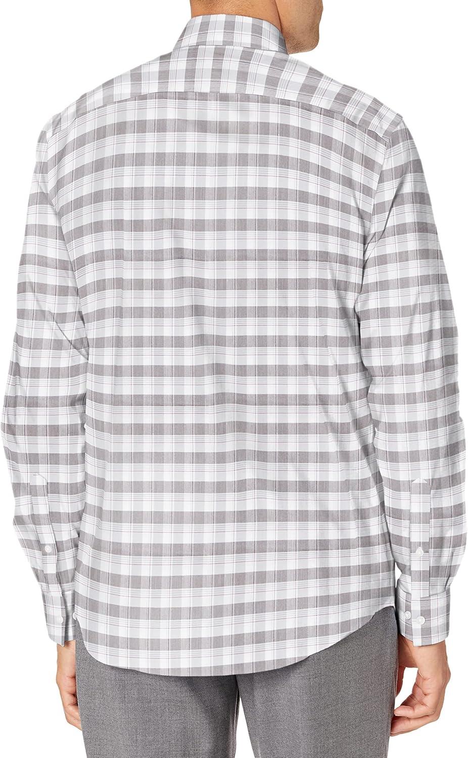 imageVan Heusen Mens BIG FIT Dress Shirt Stain Shield Stretch Big and TallOld Meteorite