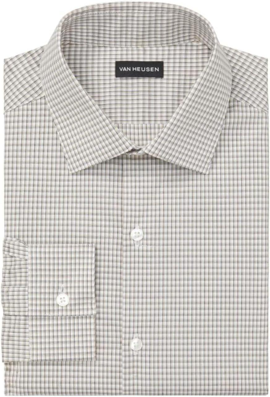 imageVan Heusen Mens BIG FIT Dress Shirt Stain Shield Stretch Big and TallOld Sand