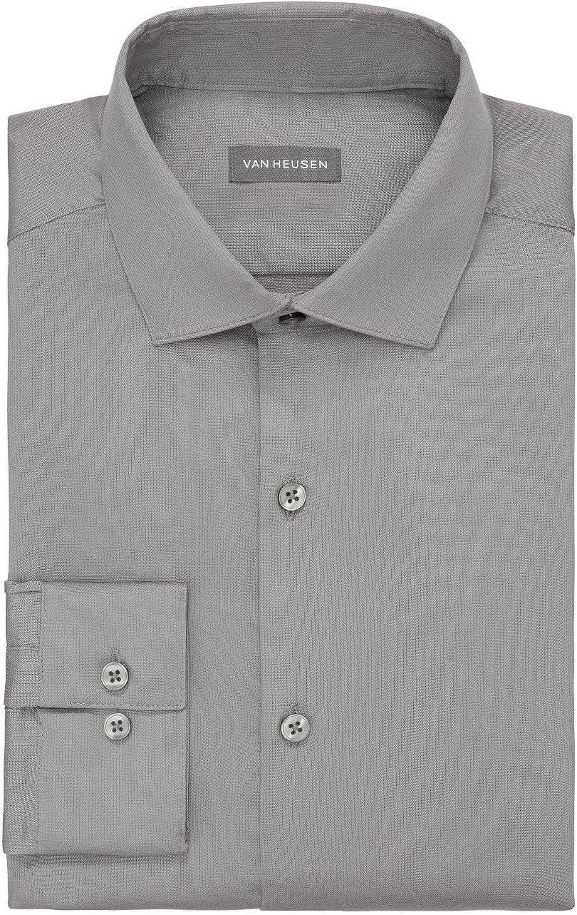 imageVan Heusen Mens BIG FIT Dress Shirt Stain Shield Stretch Big and TallOld Steel