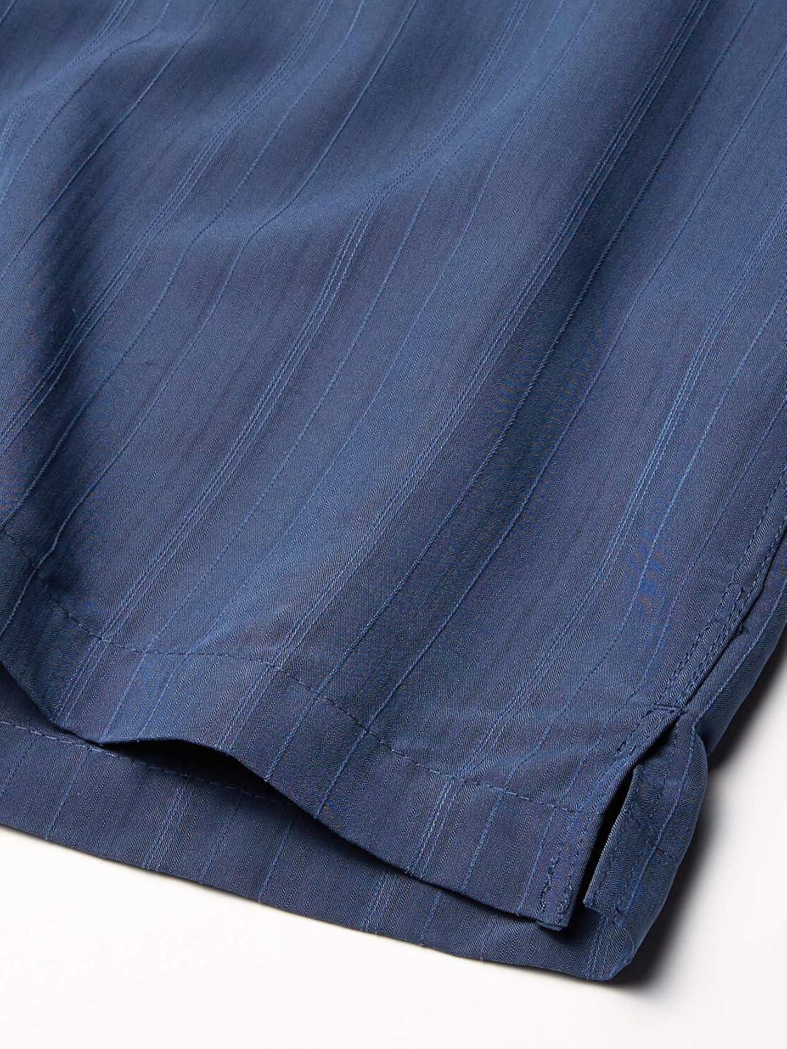 imageVan Heusen Mens Big and Tall Air Short Sleeve Button Down Poly Rayon Stripe ShirtTrue Navy