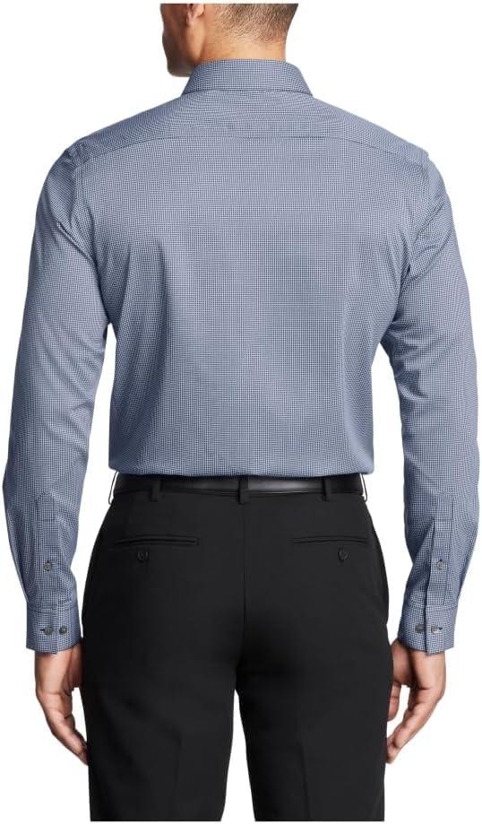imageVan Heusen Mens Dress Shirt Regular Fit Ultra Wrinkle Free Flex Collar Stretch CheckStar Ocean