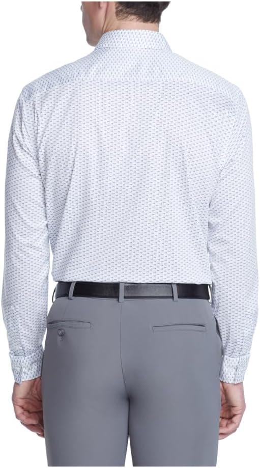 imageVan Heusen Mens Dress Shirt Regular Fit Ultra Wrinkle Free Flex Collar Stretch CheckWater