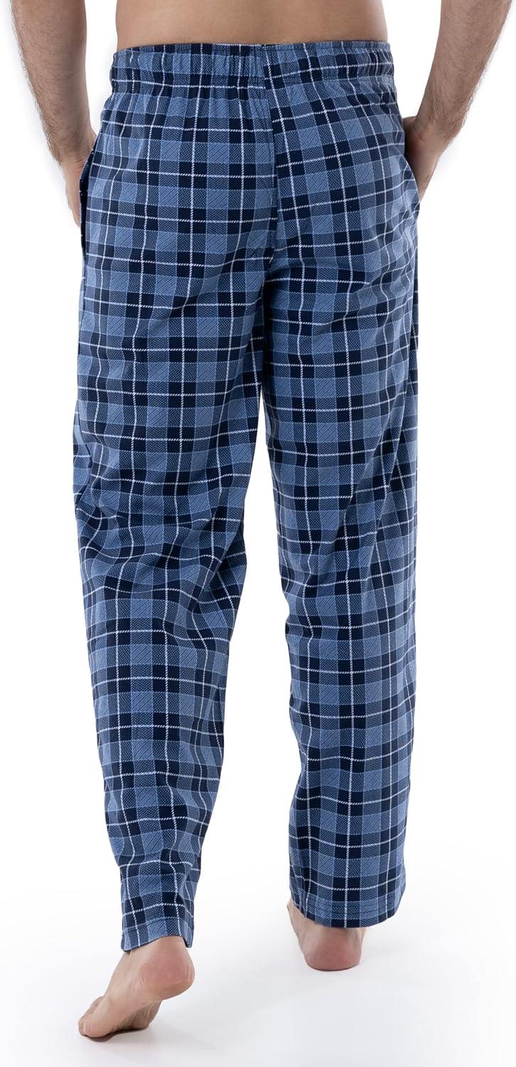 imageVan Heusen Mens Flannel Fleece Sleep PantNavy Plaid