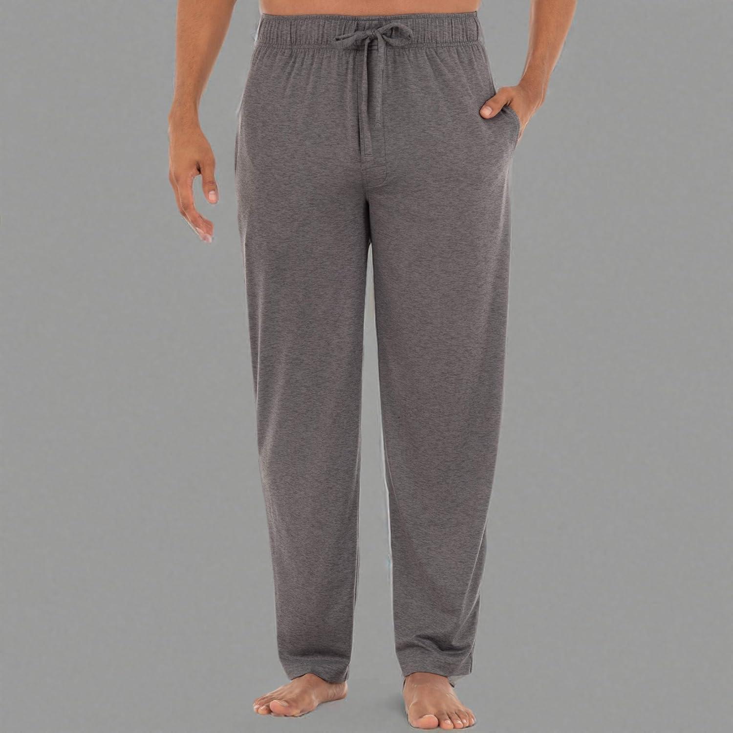 imageVan Heusen Mens Jersey Knit Sleep PantMedium Grey