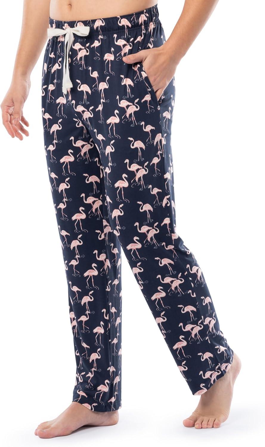 imageVan Heusen Mens Jersey Knit Sleep PantNavyFlamingo