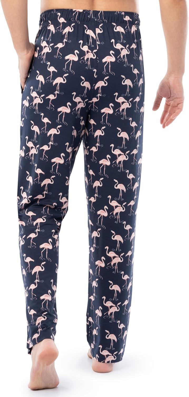 imageVan Heusen Mens Jersey Knit Sleep PantNavyFlamingo
