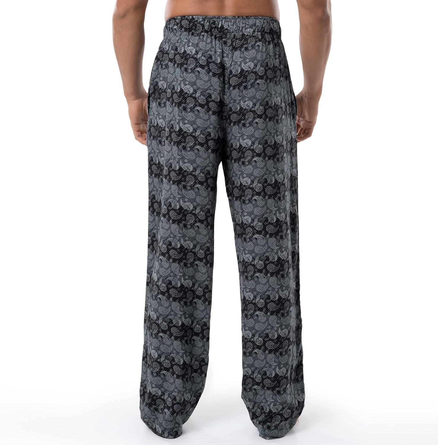 imageVan Heusen Mens Rayon Sleep Pajama PantBlack Paisley