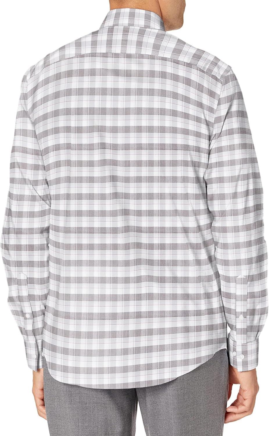 imageVan Heusen Mens TALL FIT Dress Shirt Stain Shield Stretch Big and TallOld Meteorite