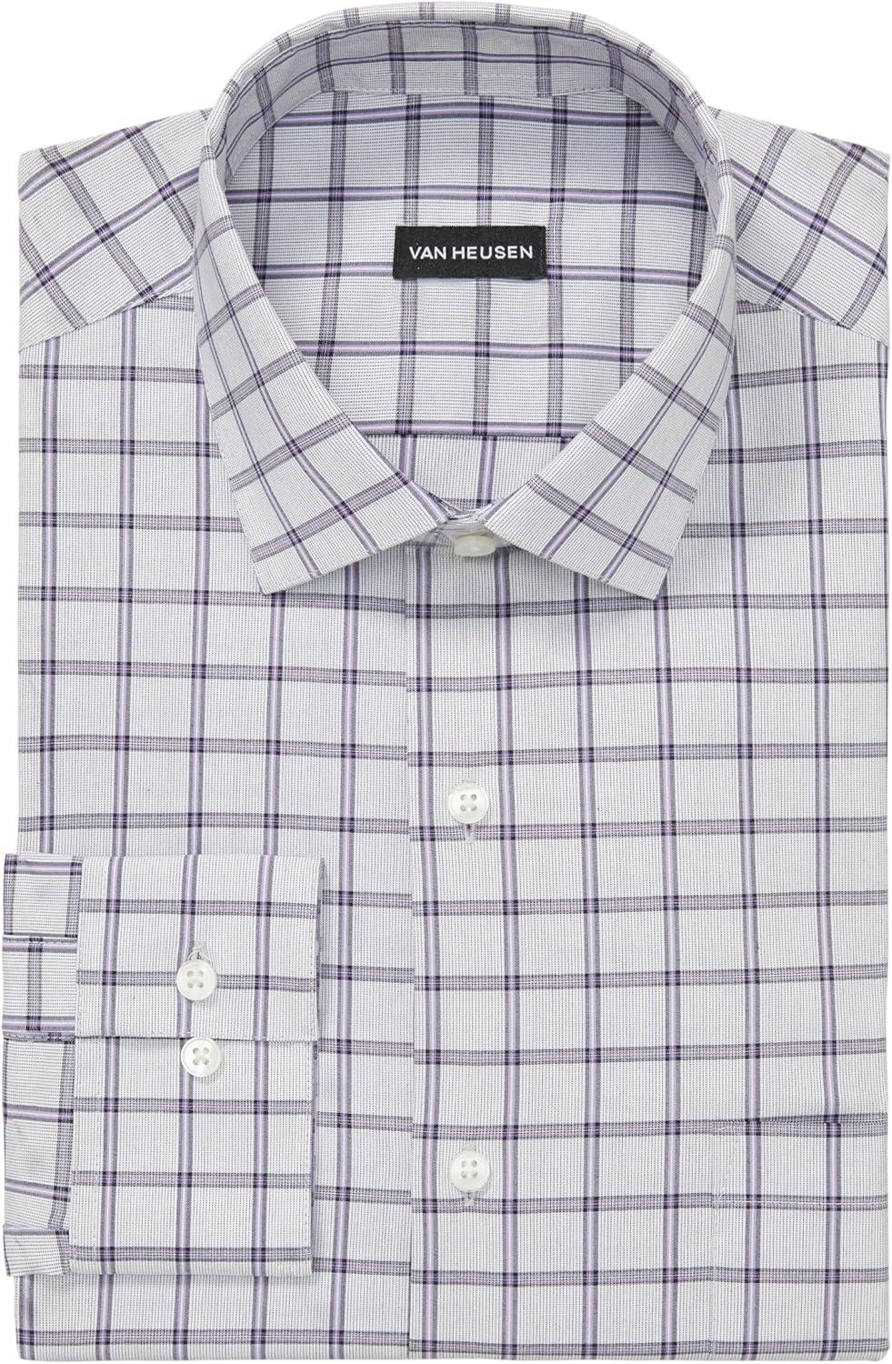 imageVan Heusen Mens TALL FIT Dress Shirt Stain Shield Stretch Big and TallOld Midnight Blue