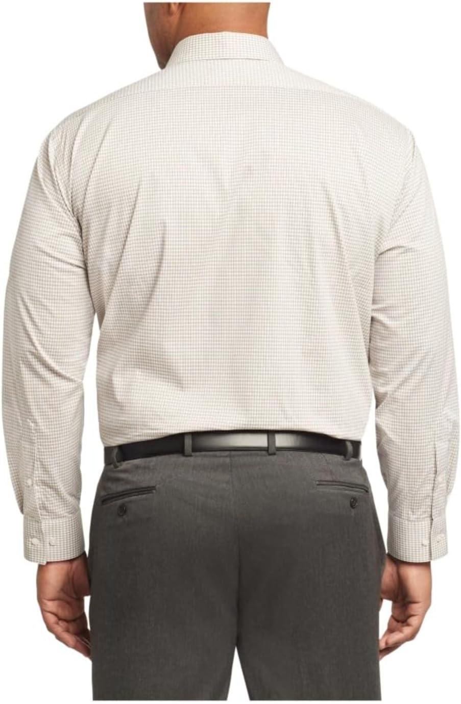 imageVan Heusen Mens TALL FIT Dress Shirt Stain Shield Stretch Big and TallOld Sand