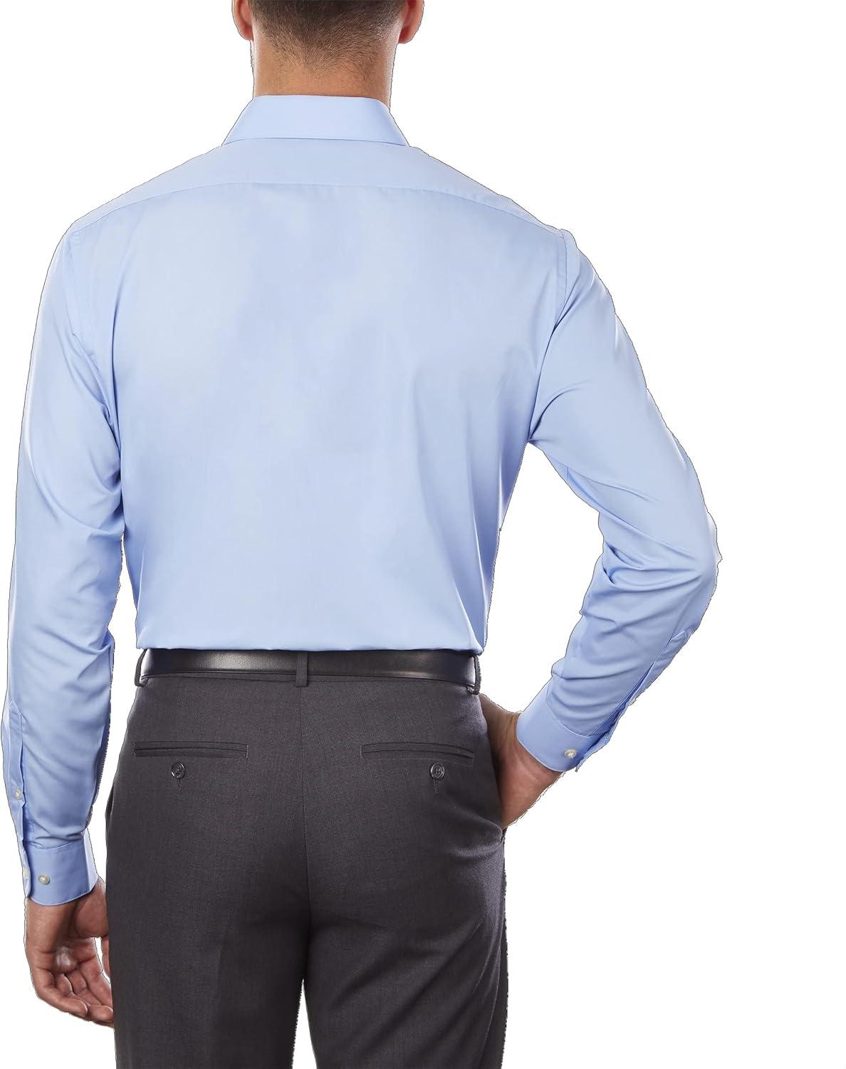 imageVan Heusen Mens Tall FIT Dress Shirts PoplinCameo Blue