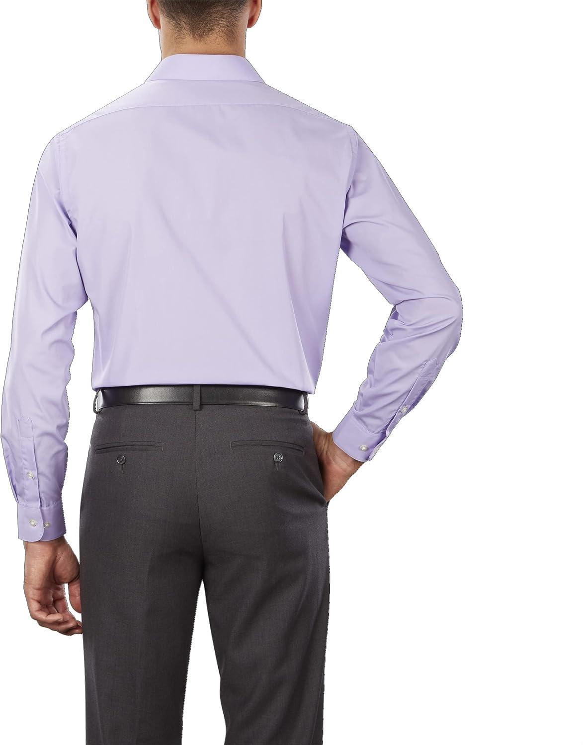 imageVan Heusen Mens Tall FIT Dress Shirts PoplinLavender