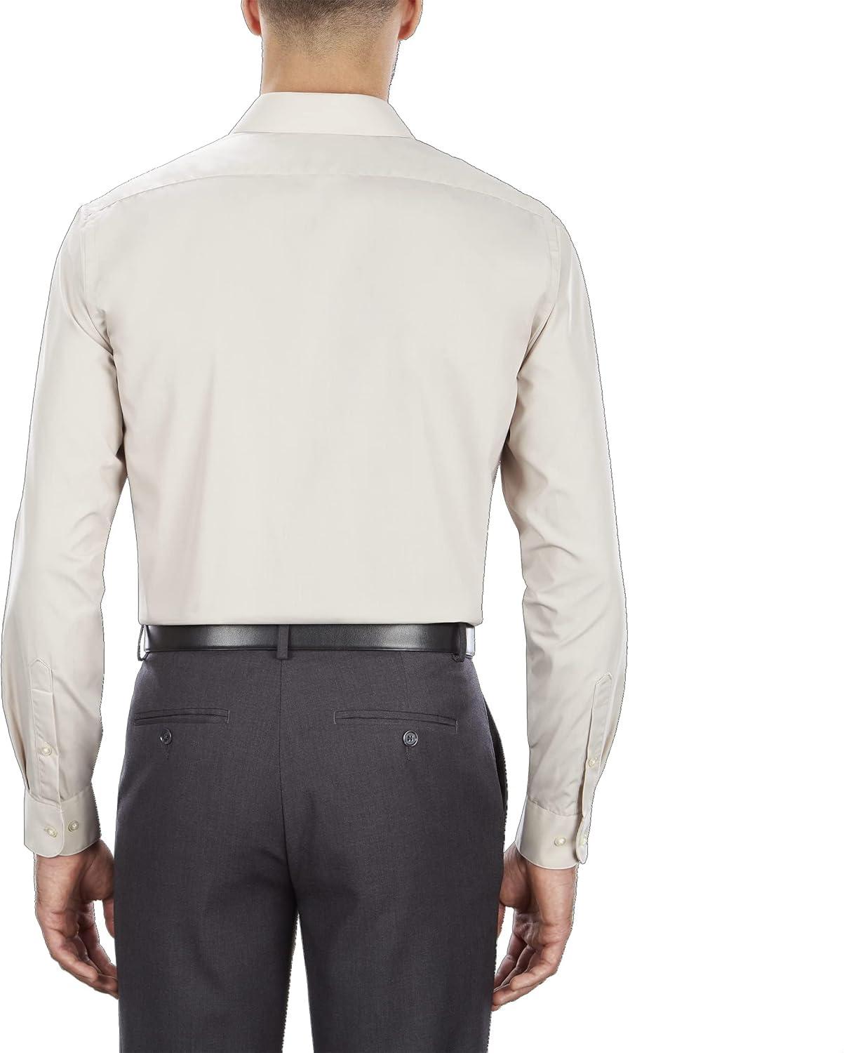 imageVan Heusen Mens Tall FIT Dress Shirts PoplinStone