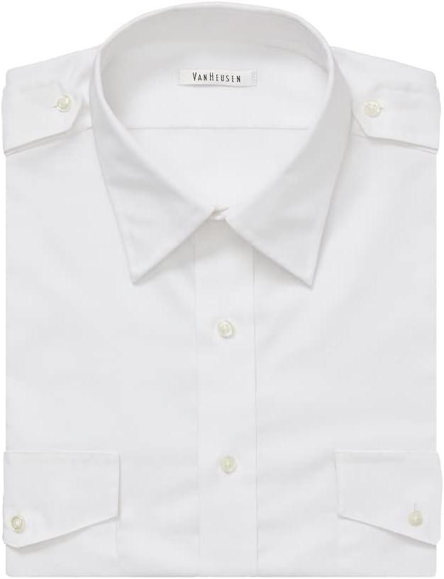 imageVan Heusen Mens Van Heusen Mens Pilot Dress Shirt Long Sleeve AviatorWhite