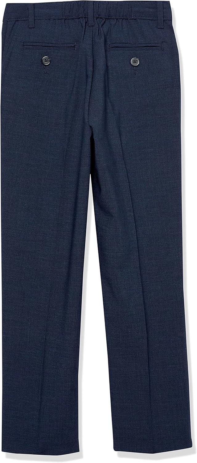 imageVan Heusen boys Flex Stretch Flat Front Dress PantsBank Blue