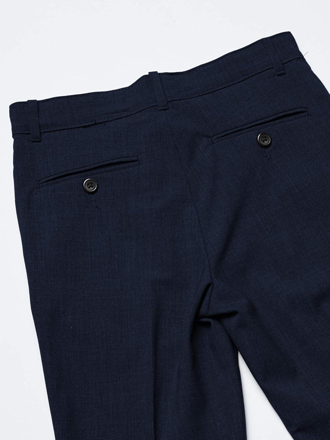 imageVan Heusen boys Flex Stretch Flat Front Dress PantsBank Blue