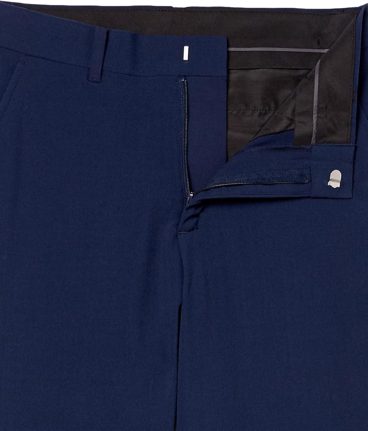 imageVan Heusen boys Flex Stretch Flat Front Dress PantsBank Blue Solid