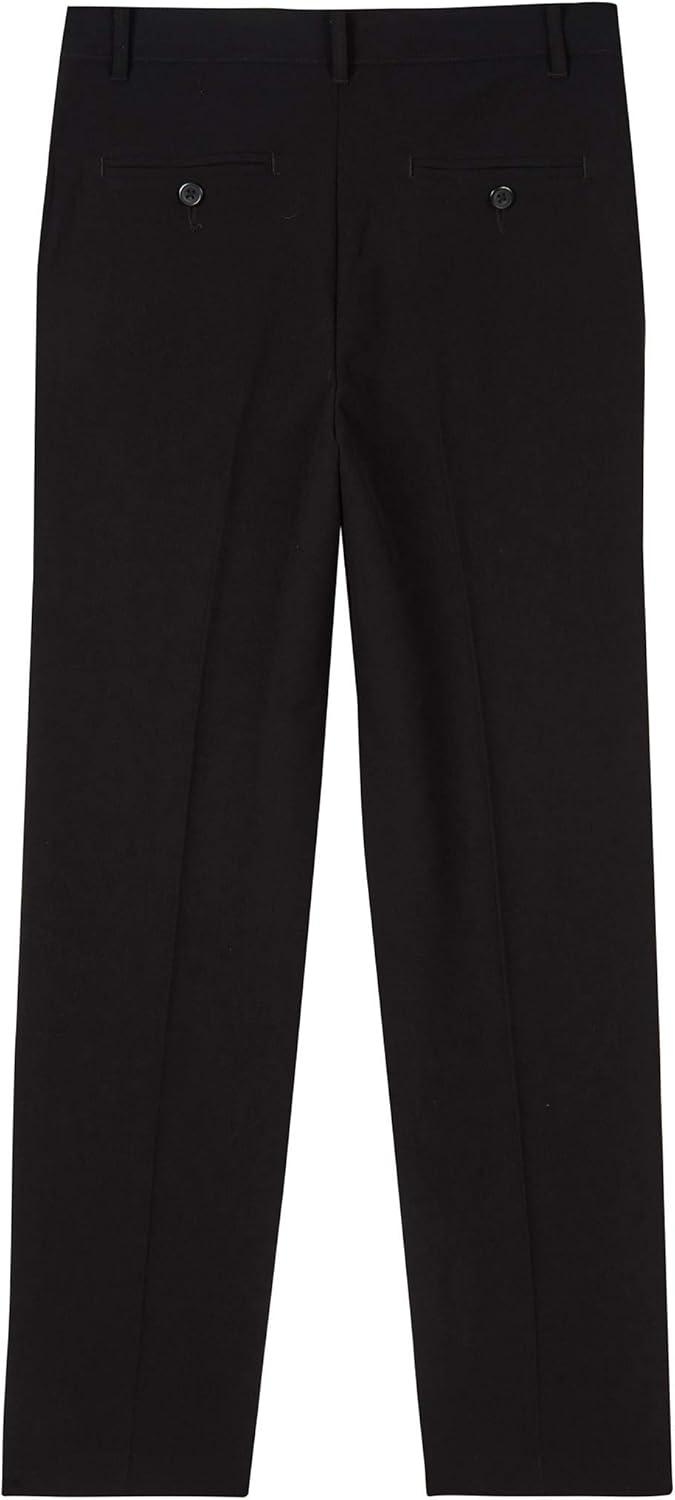imageVan Heusen boys Flex Stretch Flat Front Dress PantsBlack