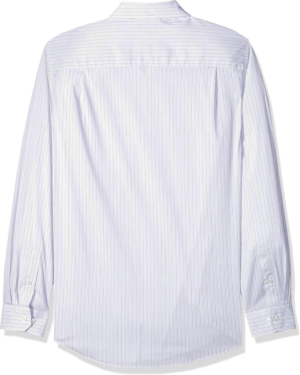 imageVan Heusen mens Big and Tall Wrinkle Free Long Sleeve Button Down ShirtBright White Stripe