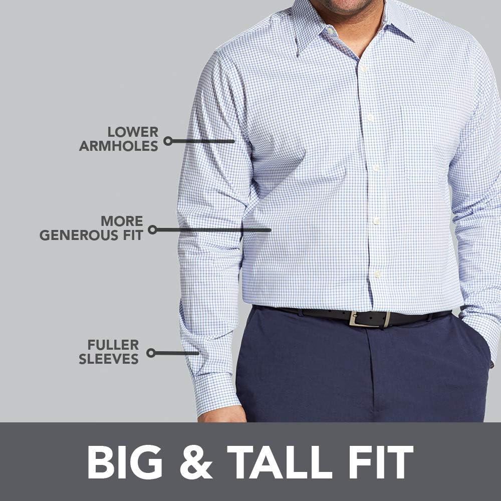 imageVan Heusen mens Big and Tall Wrinkle Free Long Sleeve Button Down ShirtCrisp Bright White