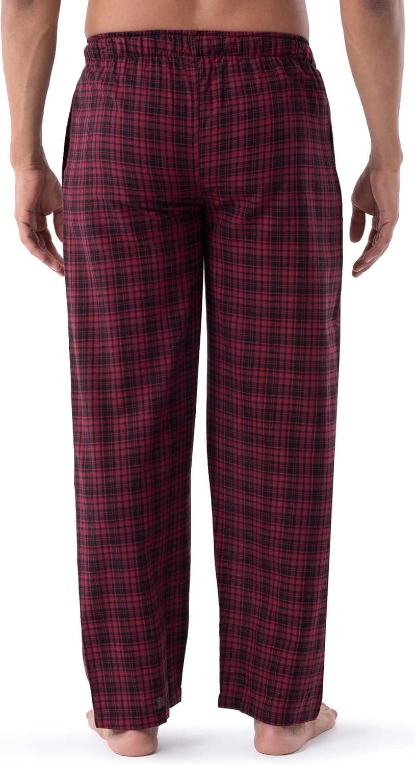 imageVan Heusen mens Cotton Broadcloth Sleep PantDark Red Plaid