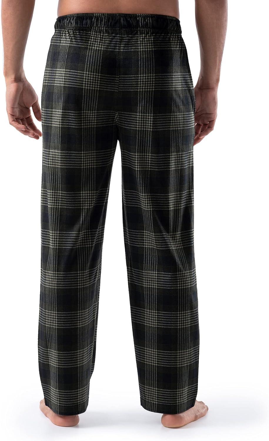 imageVan Heusen mens Silky Fleece Sleep Pajama PantDark Green