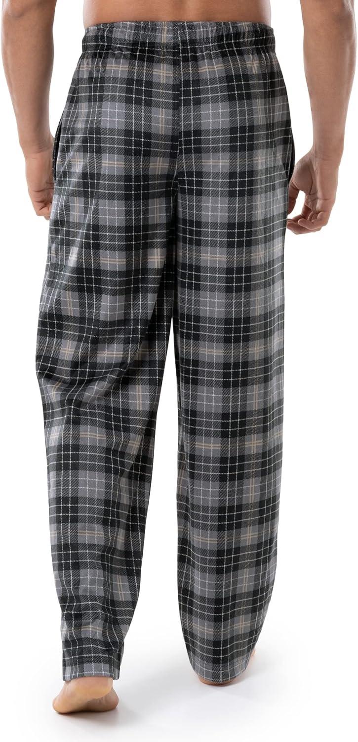 imageVan Heusen mens Silky Fleece Sleep Pajama PantGrey Plaid