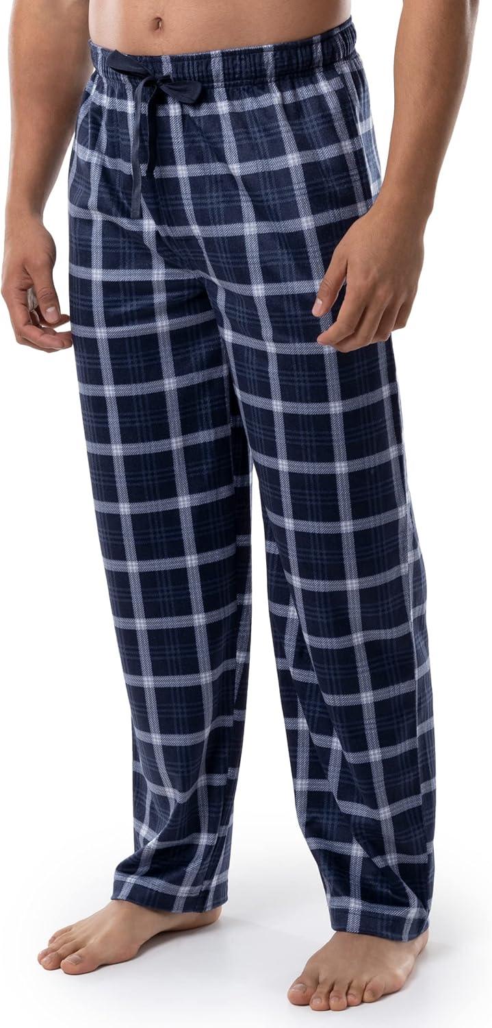 imageVan Heusen mens Silky Fleece Sleep Pajama PantNavy Plaid