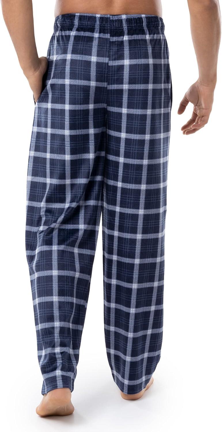imageVan Heusen mens Silky Fleece Sleep Pajama PantNavy Plaid
