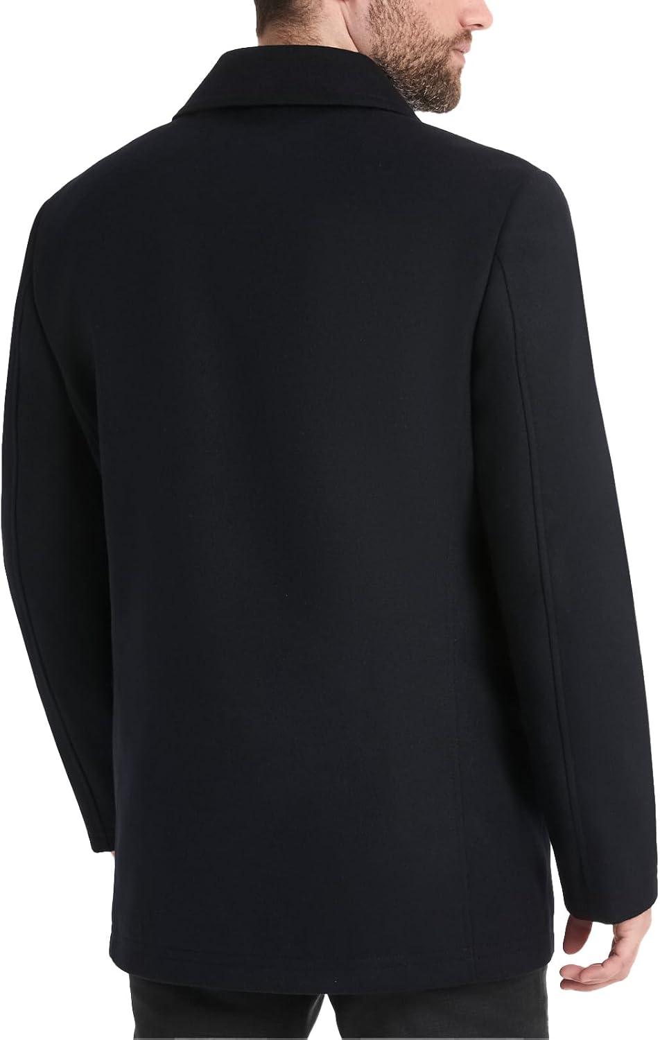 imageVan Heusen mens Tatton Classic Double Breasted PeacoatNavy