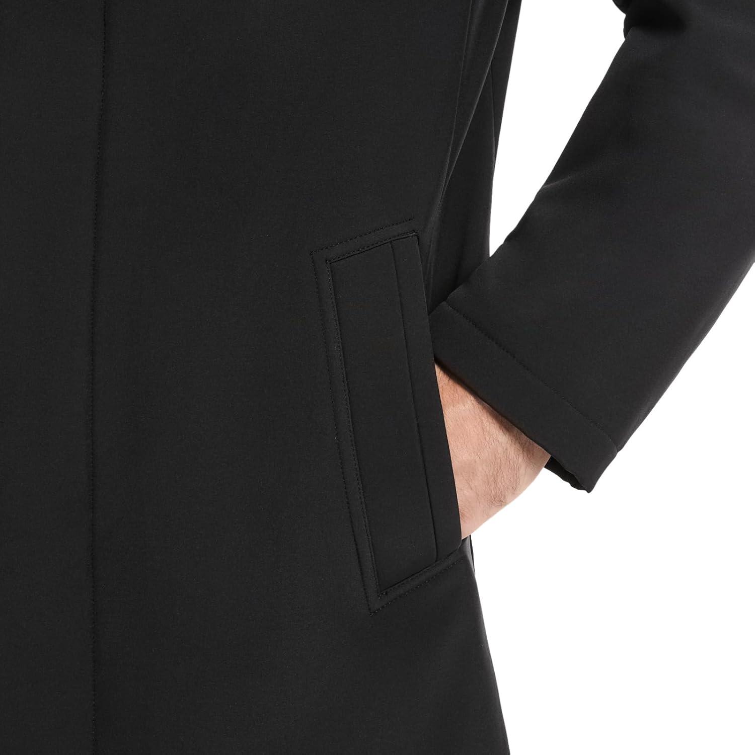 imageVan Heusen mens Van Heusen Tedford Overcoat With Stand CollarBlack