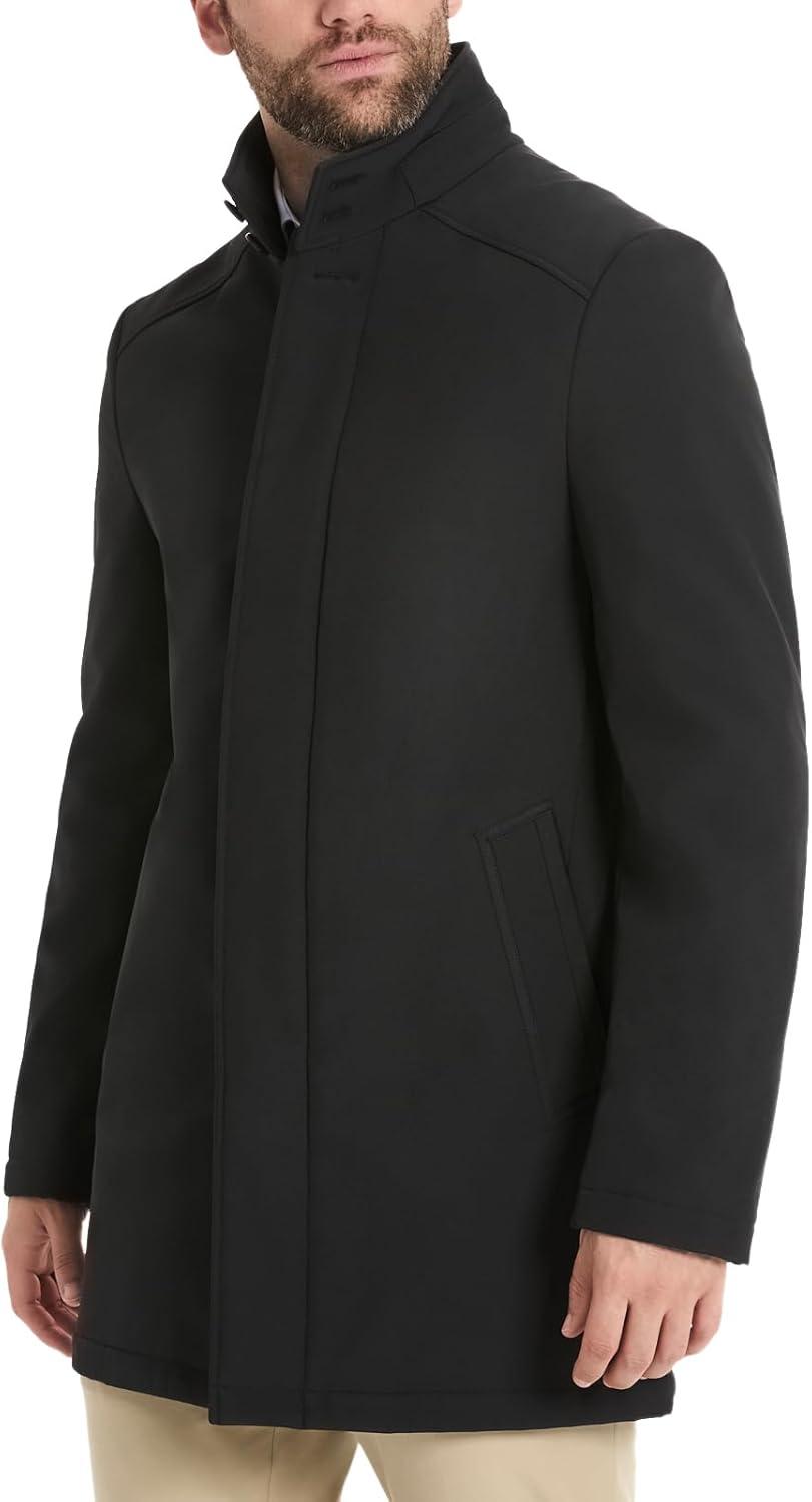 imageVan Heusen mens Van Heusen Tedford Overcoat With Stand CollarBlack