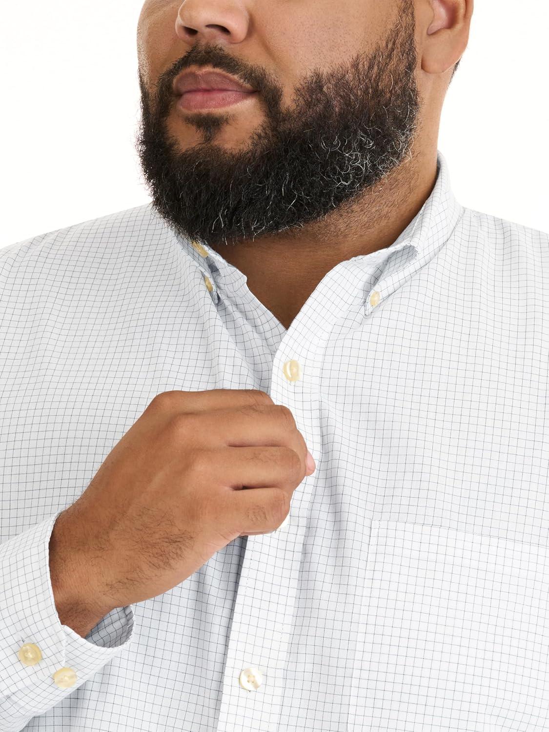 imageVan Heusen mens Wrinkle Free Poplin Long Sleeve Shirt