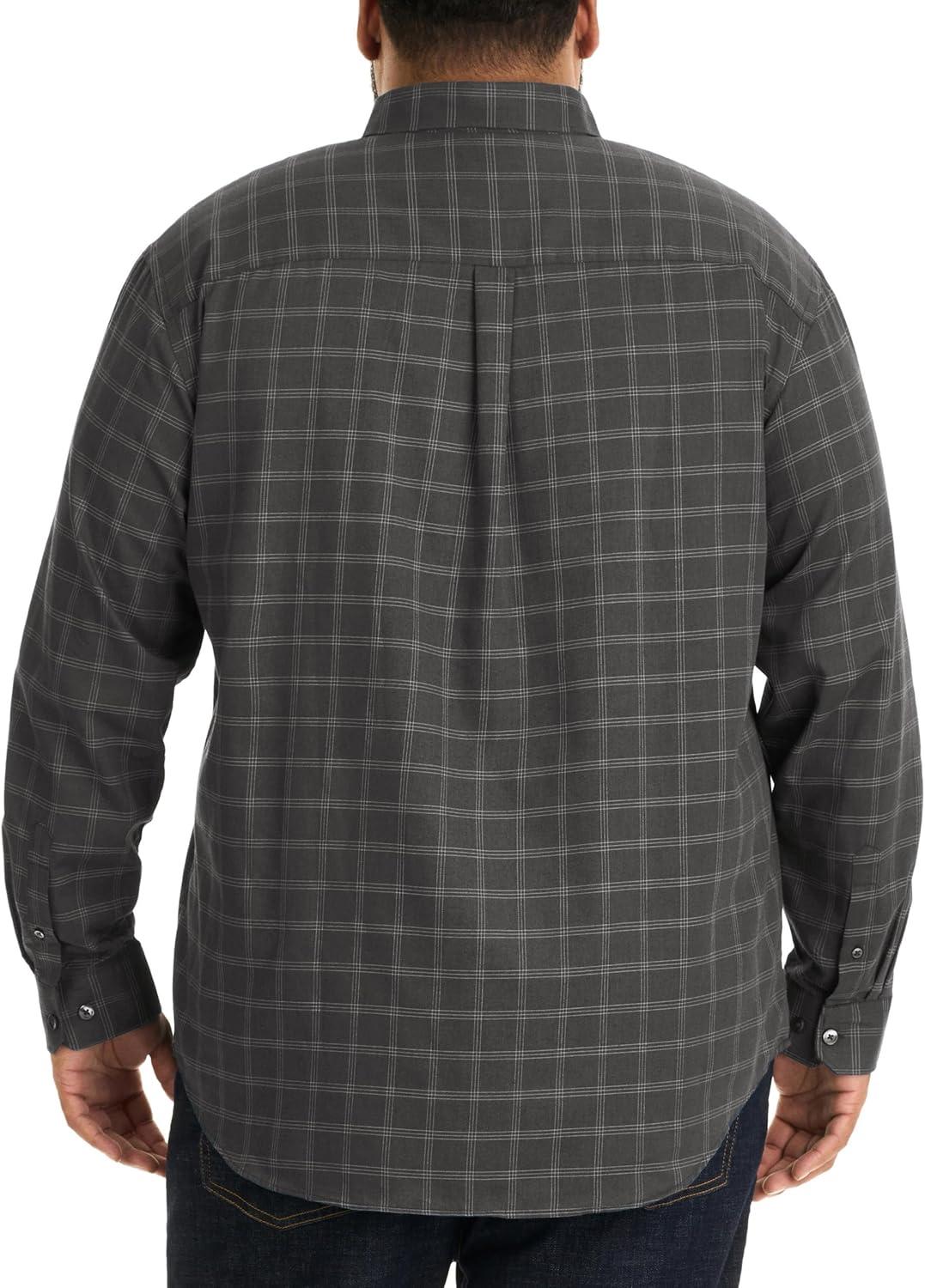 imageVan Heusen mens Wrinkle Free Poplin Long Sleeve ShirtIron Gate