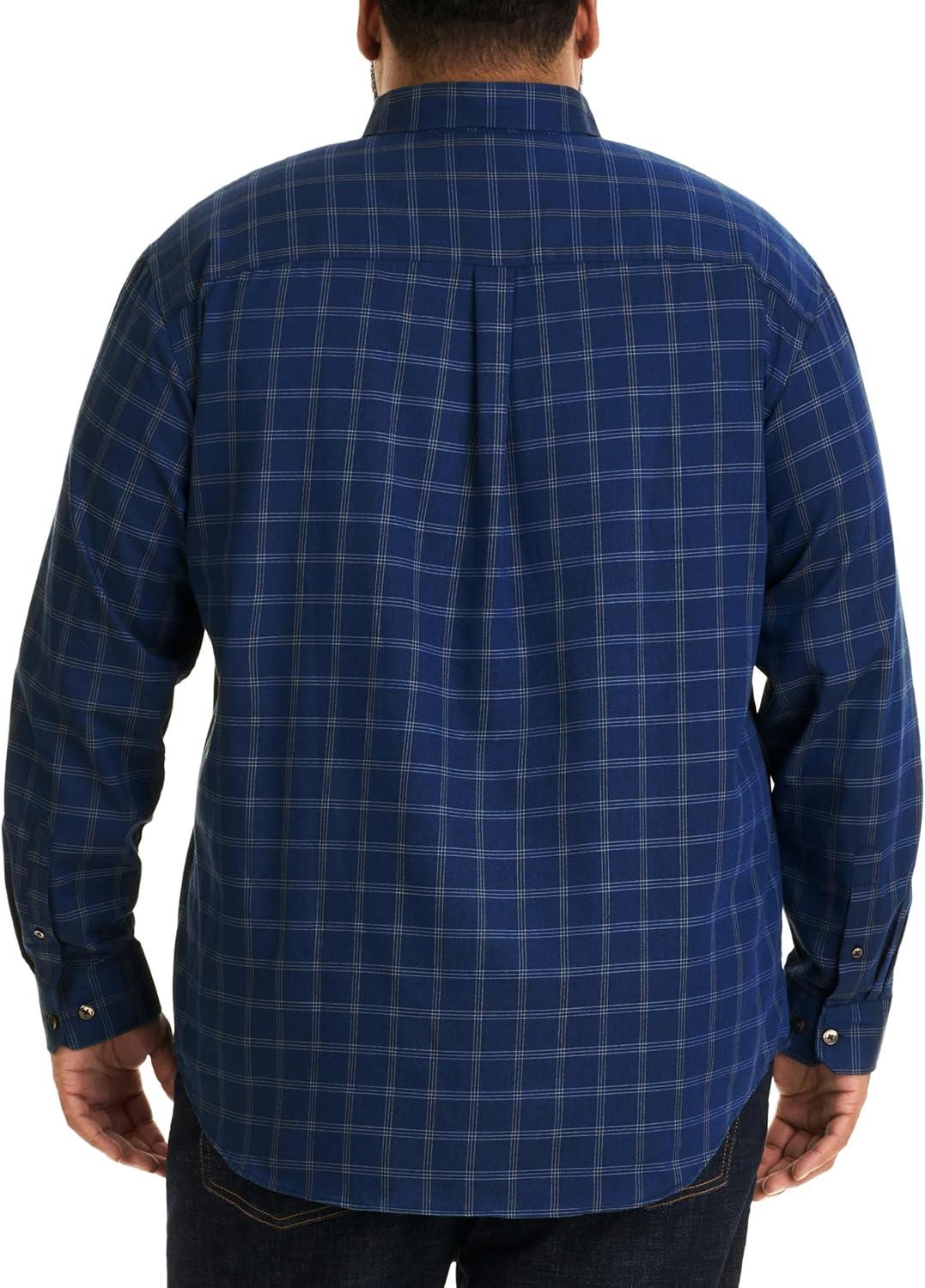 imageVan Heusen mens Wrinkle Free Poplin Long Sleeve ShirtSea Navy