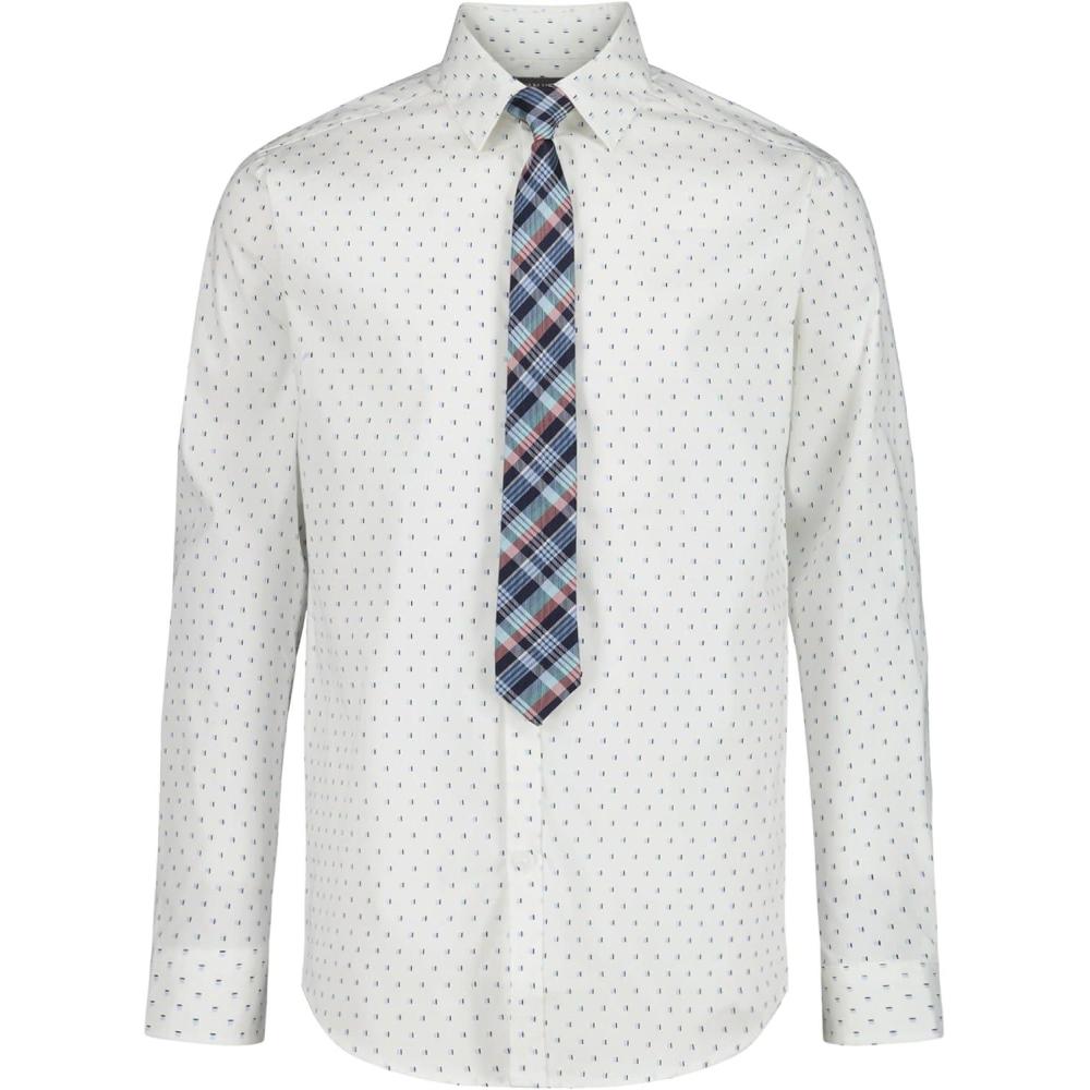 imageVan Heusen Boys Long Sleeve Collared Buttondown Dress Shirt and Tie SetWindsurfer Print