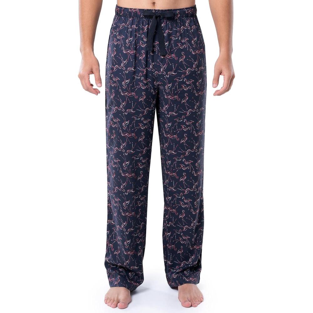 imageVan Heusen Mens Rayon Sleep Pajama PantNavyFlamingos