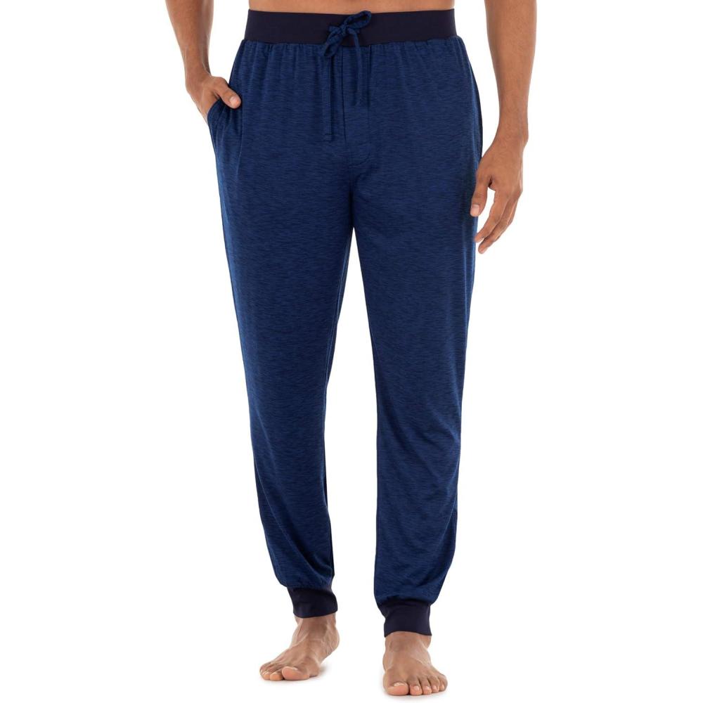 imageVan Heusen Mens Space Dye Knit Sleep JoggerNavy