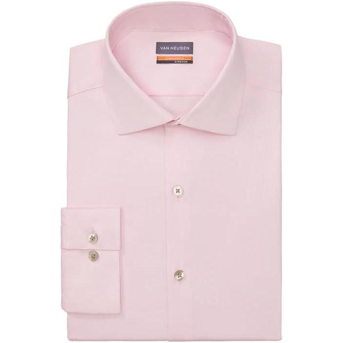 imageVan Heusen Mens TALL FIT Dress Shirt Stain Shield Stretch Big and TallOld Cherry Blossom