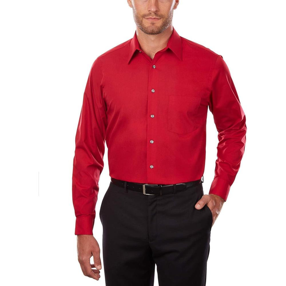 imageVan Heusen Mens Tall FIT Dress Shirts PoplinFlame