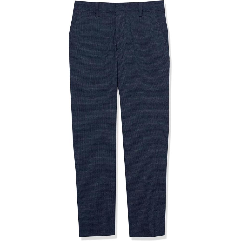 imageVan Heusen boys Flex Stretch Flat Front Dress PantsBank Blue