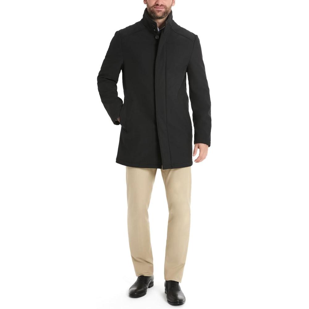 imageVan Heusen mens Van Heusen Tedford Overcoat With Stand CollarBlack