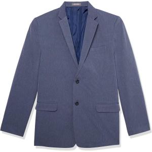Van Heusen Boys’ Adaptive Flex Stretch Suit Jacket, Faux Buttons & Velcro Closure(Blue Performance)