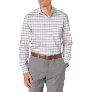Van Heusen Men’s BIG FIT Dress Shirt Stain Shield Stretch (Big and Tall)(Old Meteorite)