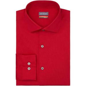 Van Heusen Men’s BIG FIT Dress Shirt Stain Shield Stretch (Big and Tall)(Old Red)